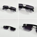 First Copy Louis Vuitton Black Aviator Frame Grey Gradient Men’s Sunglasses
