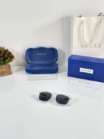 First Copy Gucci Square Sunglasses White Frame Grey Lens