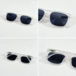 First Copy Gucci Square Sunglasses White Frame Grey Lens