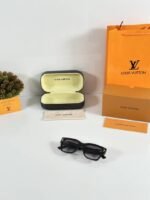 First Copy Louis Vuitton Black Square Frame Grey Gradient Men’s Sunglasses