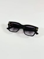 First Copy Louis Vuitton Black Square Frame Grey Gradient Men’s Sunglasses