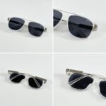 First Copy Gucci Aviator Sunglasses Silver Frame Grey Lens