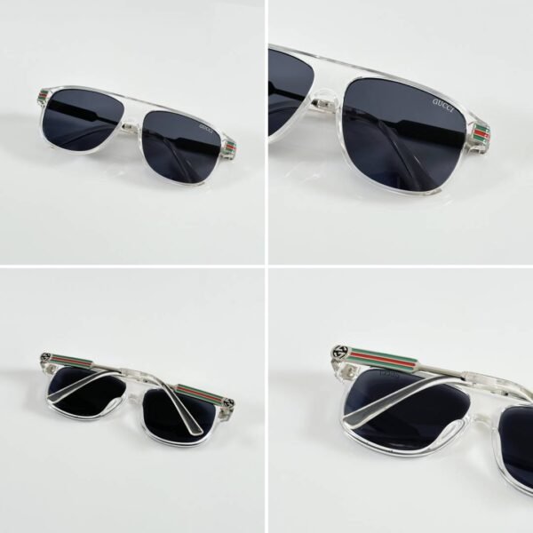 First Copy Gucci Aviator Sunglasses Silver Frame Grey Lens