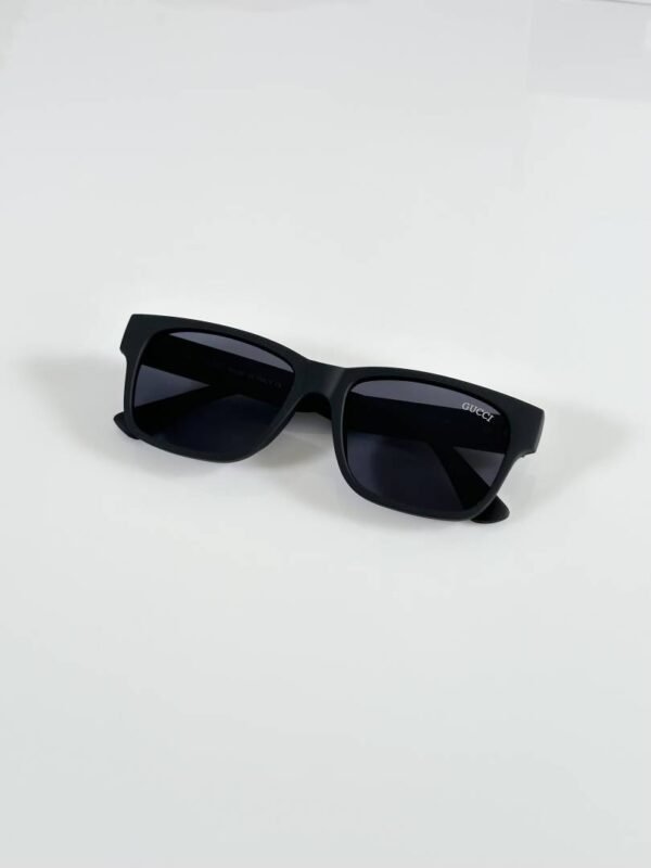 First Copy Gucci Square Sunglasses Black Frame Grey Lens
