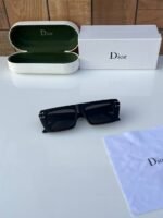 First Copy Dior Black Rectangular Sunglasses Premium Unisex UV Protection