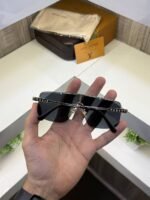 First Copy Louis Vuitton Black Square Frame Men’s Sunglasses