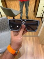 First Copy Louis Vuitton Blue Square Frame Men’s Sunglasses