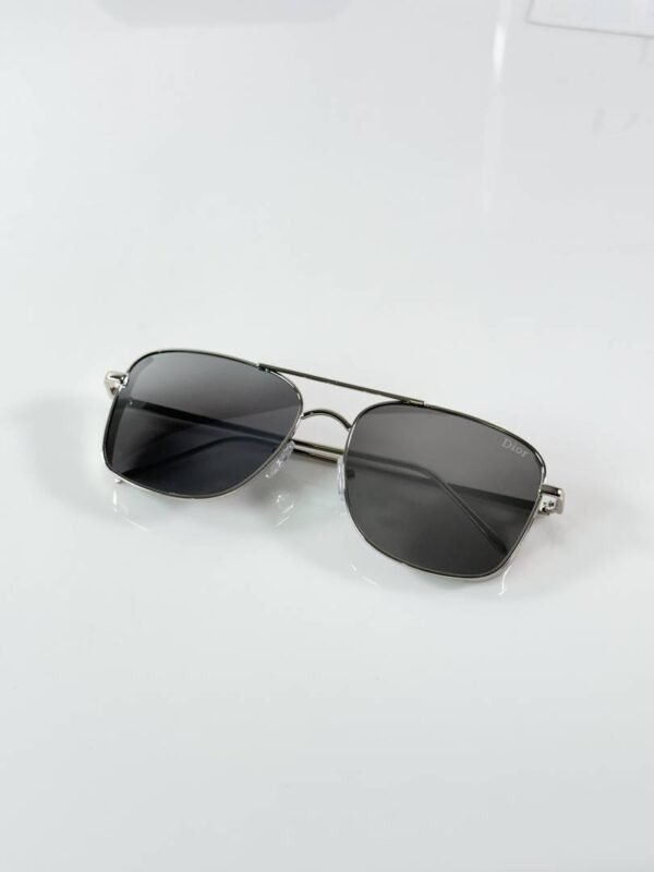 First Copy Dior Silver Aviator Sunglasses Grey Lens Unisex UV Protection