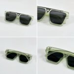 First Copy Louis Vuitton White Square Frame Men’s Sunglasses