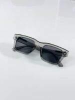 First Copy Gucci Square Sunglasses Silver Frame Grey Lens