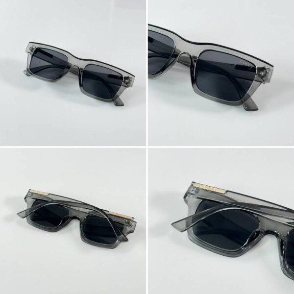 First Copy Gucci Square Sunglasses Silver Frame Grey Lens
