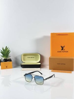 First Copy Louis Vuitton Black Aviator Frame Men’s Sunglasses