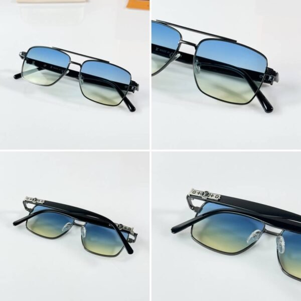 First Copy Louis Vuitton Black Aviator Frame Men’s Sunglasses