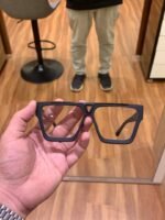 First Copy Louis Vuitton Black Square Frame Men’s Eyeglasses