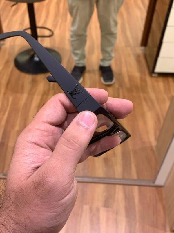 First Copy Louis Vuitton Black Square Frame Men’s Eyeglasses