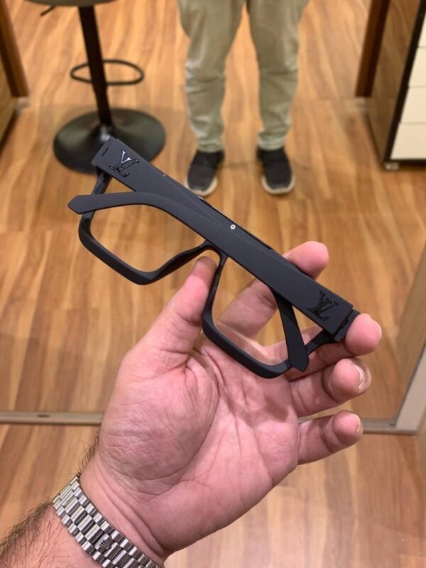 First Copy Louis Vuitton Black Square Frame Men’s Eyeglasses