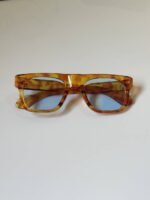 First Copy Burberry Brown Square Sunglasses Blue Lens Unisex UV Protection