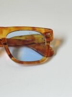 First Copy Burberry Brown Square Sunglasses Blue Lens Unisex UV Protection