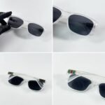 First Copy Gucci Aviator Sunglasses Silver Frame Grey Lens