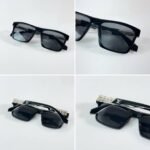 First Copy Louis Vuitton Black Square Frame Grey Lens Men’s Sunglasses