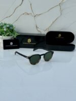 First Copy David Beckham Round Green Lens Sunglasses Unisex UV Protection
