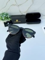 First Copy David Beckham Round Green Lens Sunglasses Unisex UV Protection