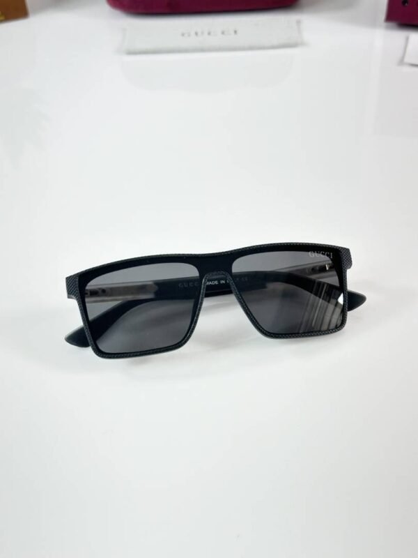 First Copy Gucci Square Sunglasses Black Frame Grey Lens