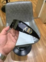 First Copy Dior Black Square Sunglasses Gold Logo Premium Unisex UV Protection