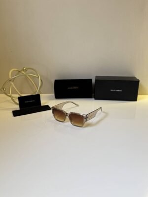 First Copy Dolce & Gabbana Gold Aviator Sunglasses Brown Gradient Unisex UV Protection