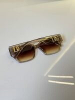 First Copy Dolce & Gabbana Gold Aviator Sunglasses Brown Gradient Unisex UV Protection
