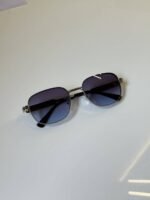 First Copy Chanel Round Grey Lens Sunglasses Metal Frame Unisex UV Protection