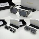 First Copy Balmain Transparent Rectangle Sunglasses Grey Lens Unisex UV Protection