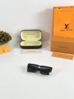 First Copy Louis Vuitton Black Geometric Square Frame Men’s Sunglasses