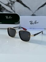 First Copy Rayban 06 Gold Black Sunglasses