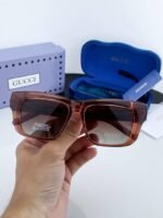 First Copy Gucci 727 Brown Black Sunglasses