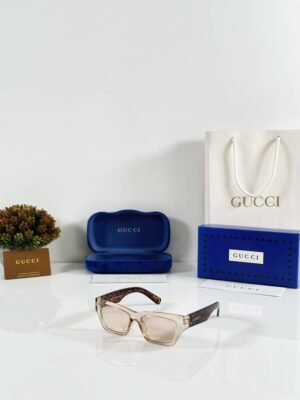 First Copy Gucci GG1296 Sunglasses Silver Brown