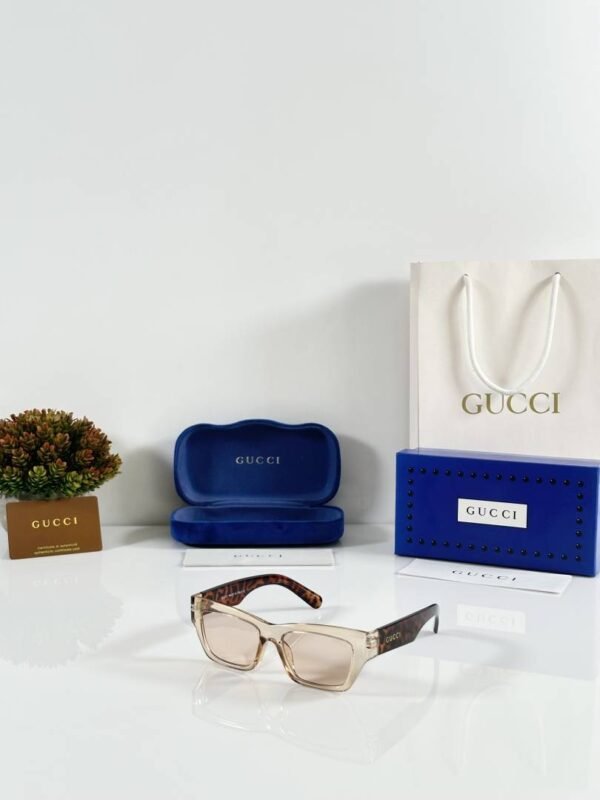 First Copy Gucci GG1296 Sunglasses Silver Brown