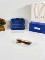First Copy Gucci GG1296 Sunglasses Silver Brown