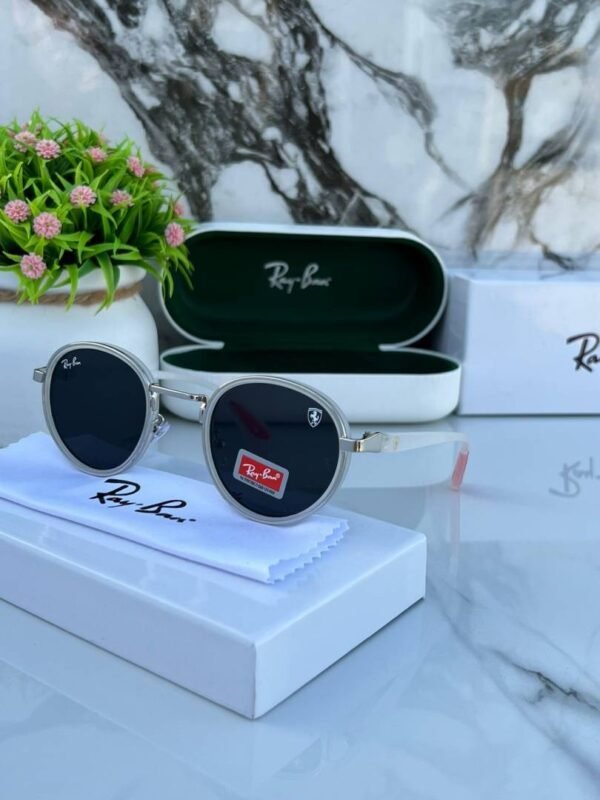 First Copy Rayban 3675 White Black Sunglasses