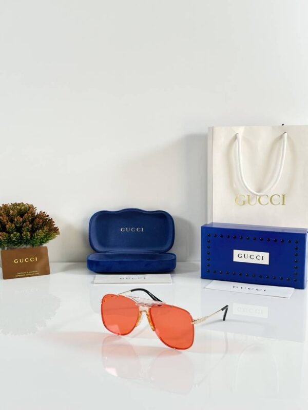First Copy Gucci GG2098 Sunglasses Gold Red