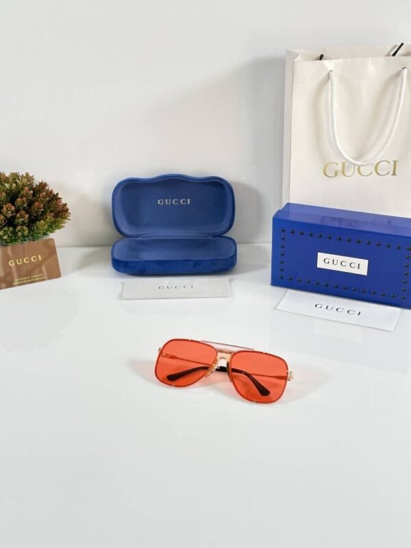 First Copy Gucci GG2098 Sunglasses Gold Red