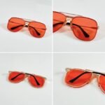 First Copy Gucci GG2098 Sunglasses Gold Red