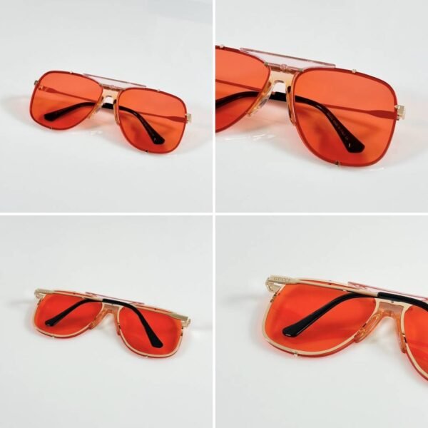 First Copy Gucci GG2098 Sunglasses Gold Red