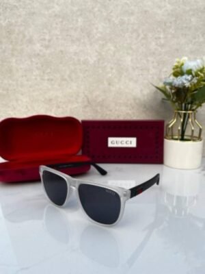 First Copy Gucci Transparent 3016 White Black Sunglasses