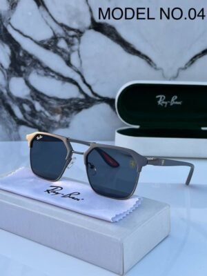 First Copy Rayban 04 Grey Black Sunglasses