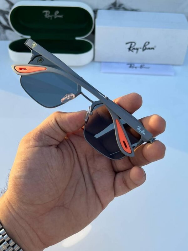 First Copy Rayban 04 Grey Black Sunglasses