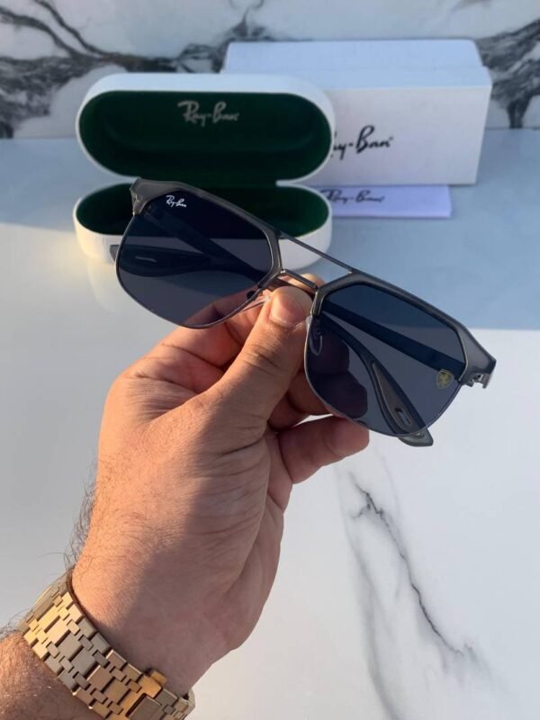 First Copy Rayban 04 Lite Grey Black Sunglasses