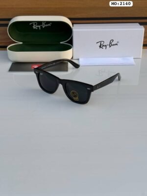 First Copy Ray Ban 2140 Wayfarer Black Shining Men’s Sunglasses