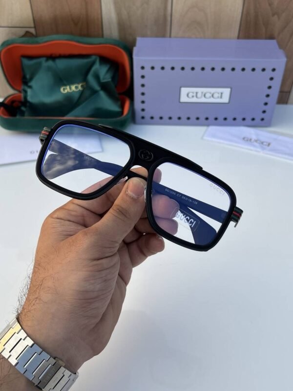 First Copy Gucci 1295 Black Plano Sunglasses