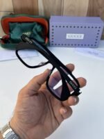 First Copy Gucci 1295 Black Plano Sunglasses